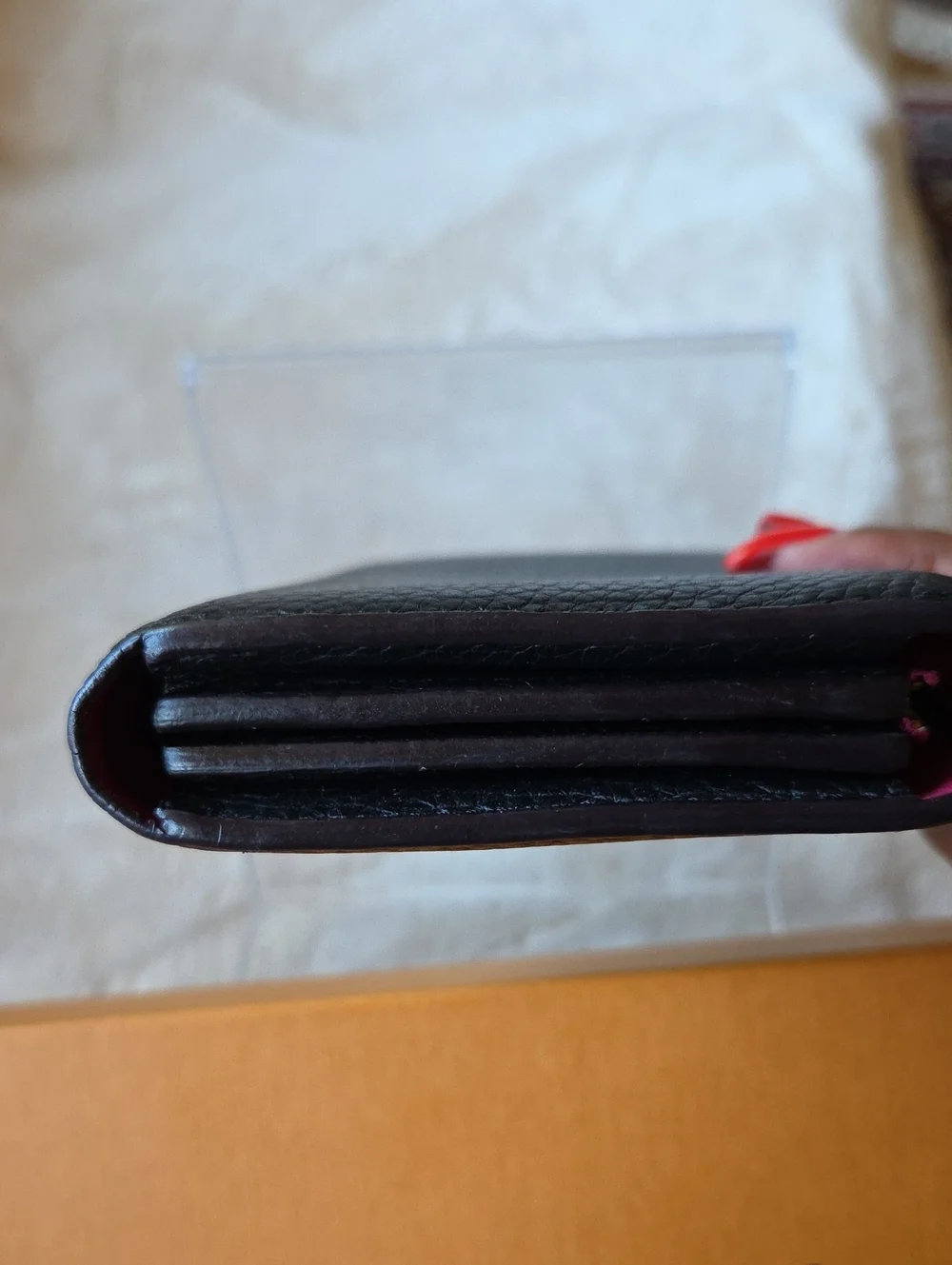 Louis Vuitton Comete Black Marine Taurillon Leather Wallet